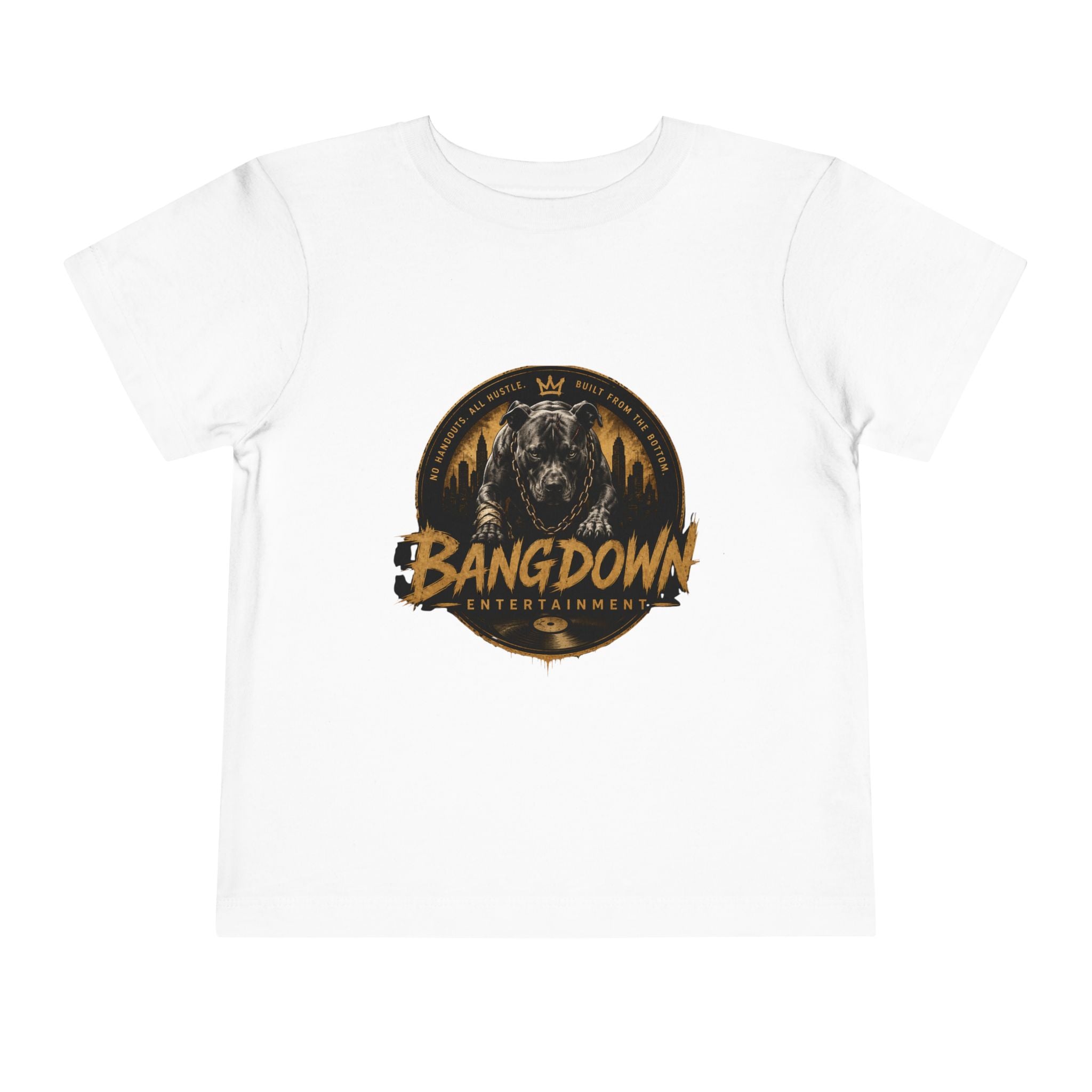 Bangdown Toddler Tee — 'Bangdown Built From The Bottom' Graphic Tee