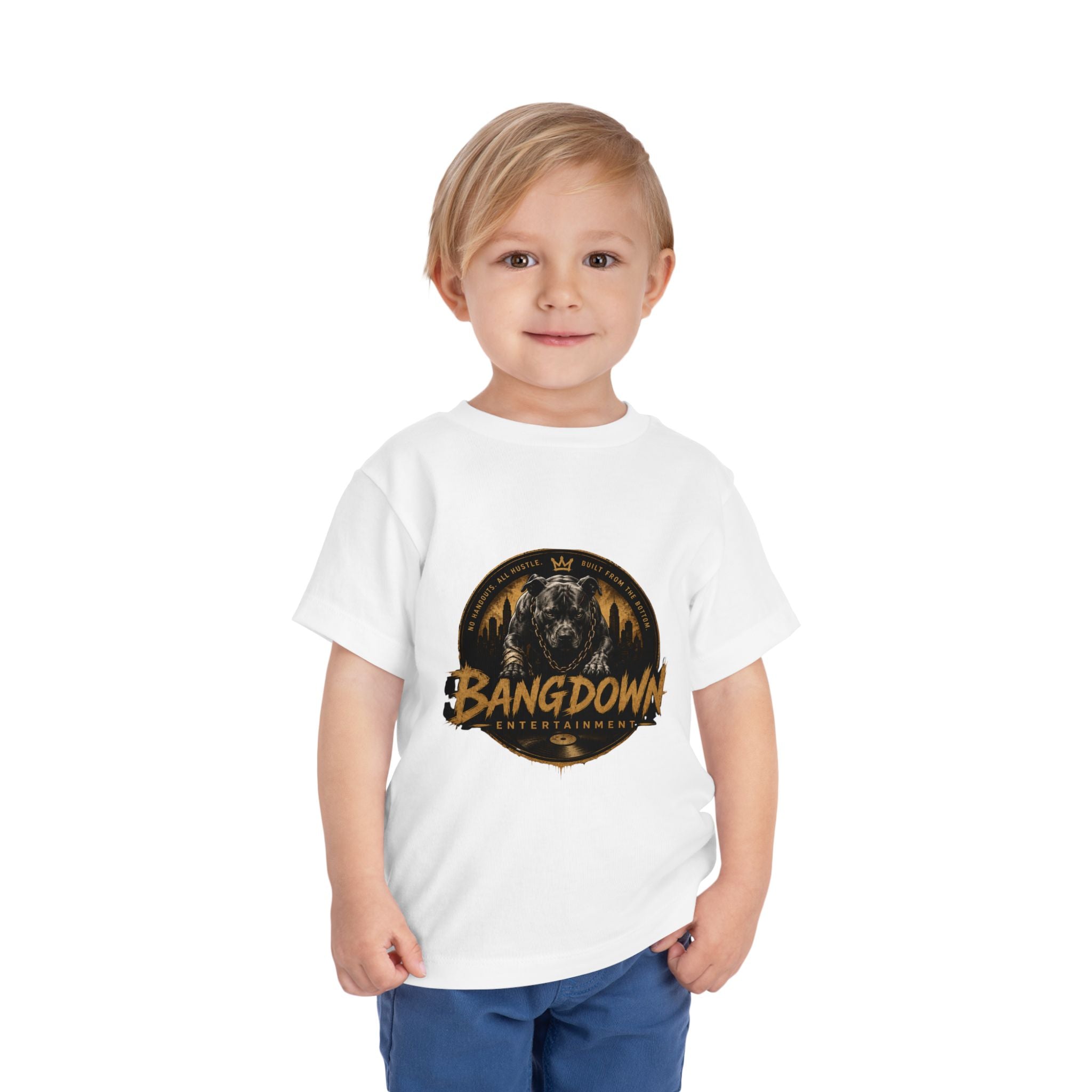 Bangdown Toddler Tee — 'Bangdown Built From The Bottom' Graphic Tee