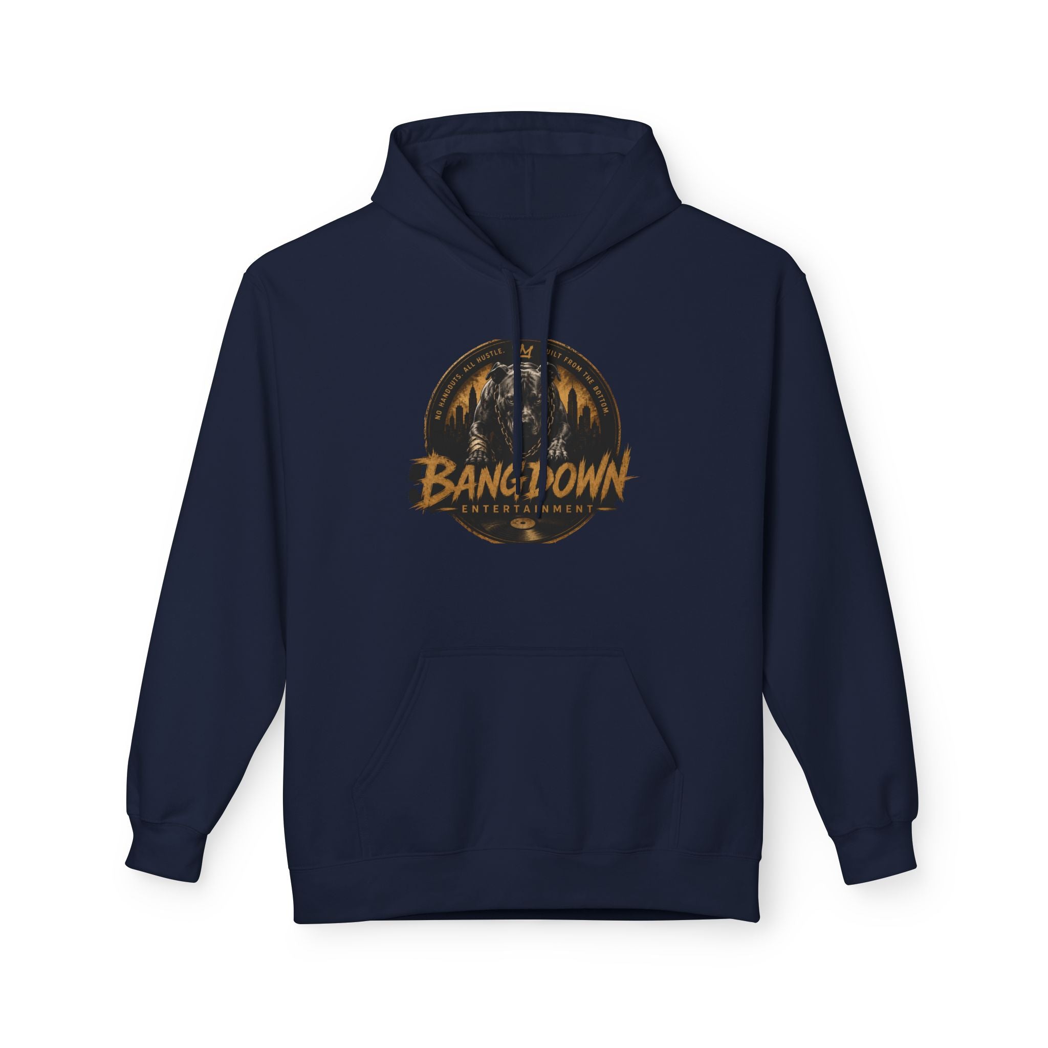 Bangdown Logo Hoodie — "Bangdown: Built From The Bottom" Urban Streetwear Hoodie