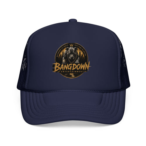 Bangdown Eagle Foam Trucker Hat — Vintage Wildlife Logo Mesh Cap