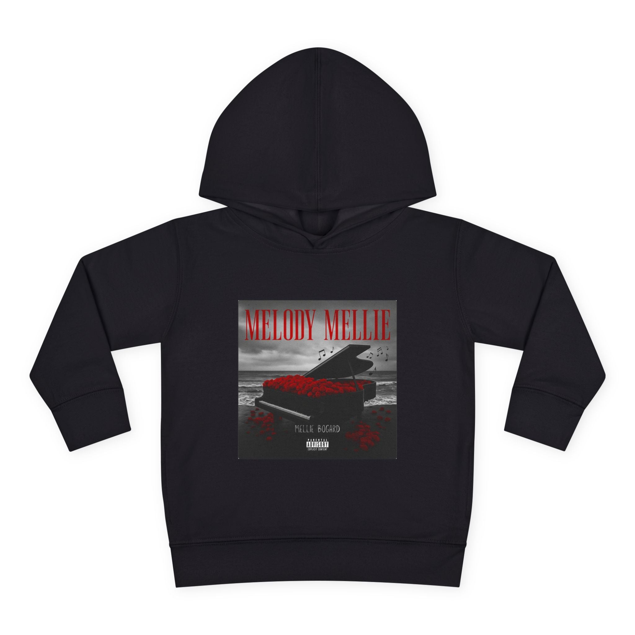 Toddler Hoodie – 'Melody Mellie' Piano Album Cover Pullover