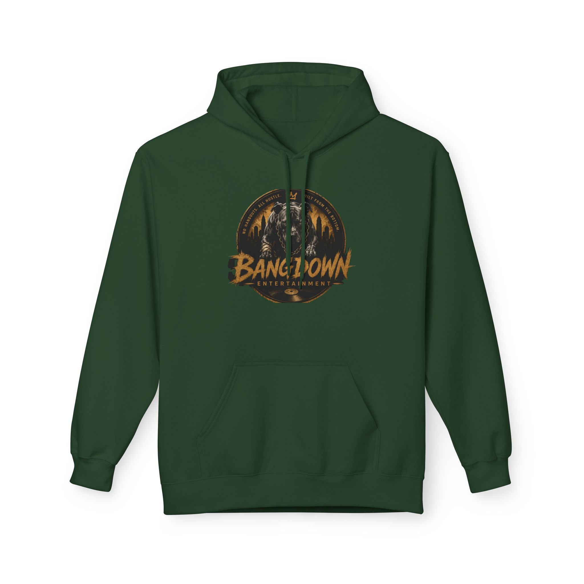 Bangdown Logo Hoodie — "Bangdown: Built From The Bottom" Urban Streetwear Hoodie