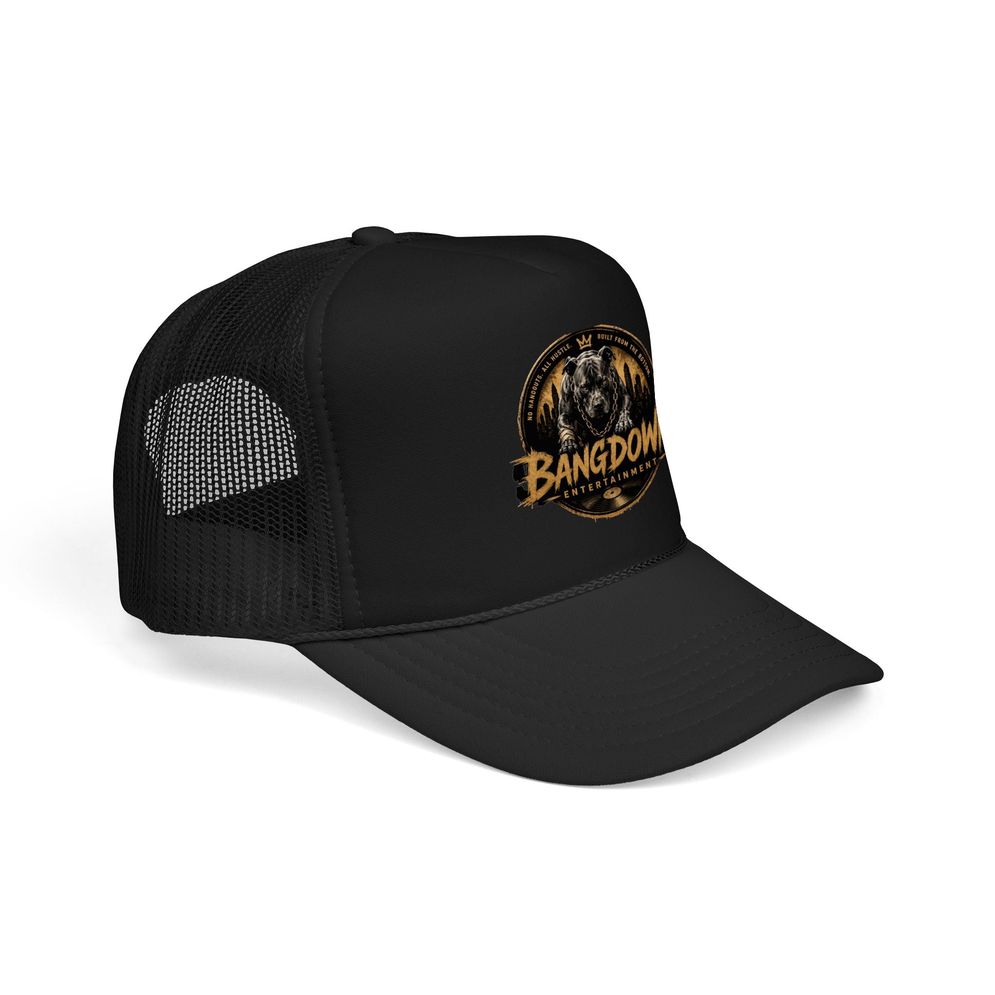 Bangdown Eagle Foam Trucker Hat — Vintage Wildlife Logo Mesh Cap