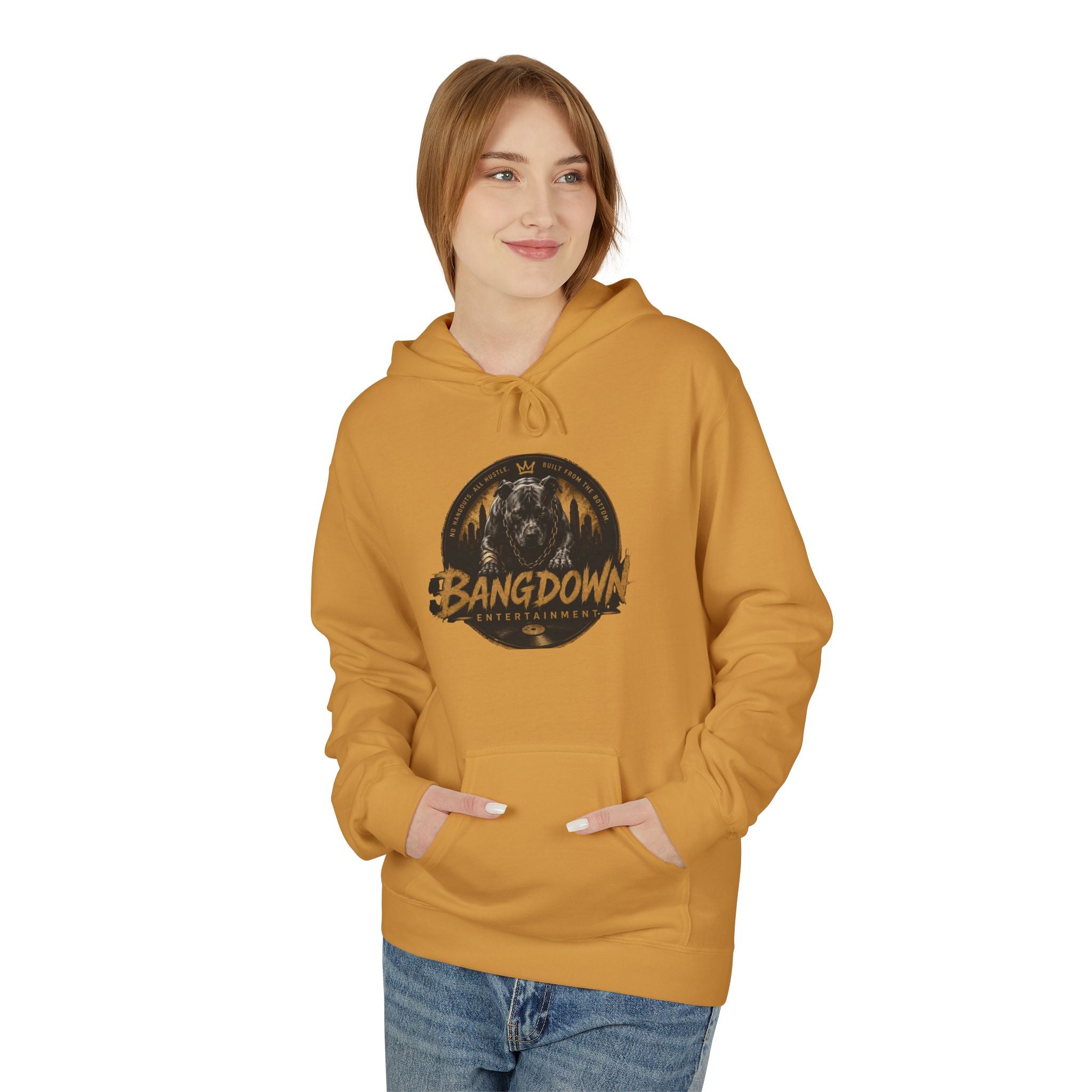Bangdown Unisex Fleece Hoodie - Built From The Bottom | Softstyle Streetwear